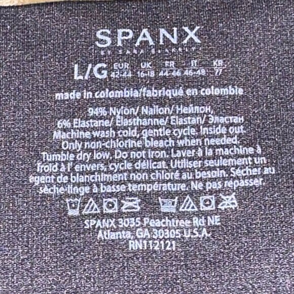 SPANX Look At Me Now Seamless Leggings Black Size Large‎ Style# FL3515 - Picture 5 of 6